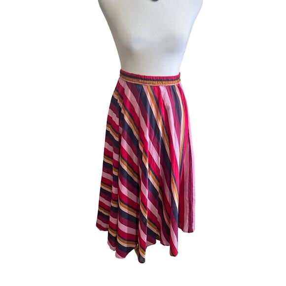 Xirena Sasha Barcelona Skirt Seville Stripe Silk size S - Picture 1 of 5